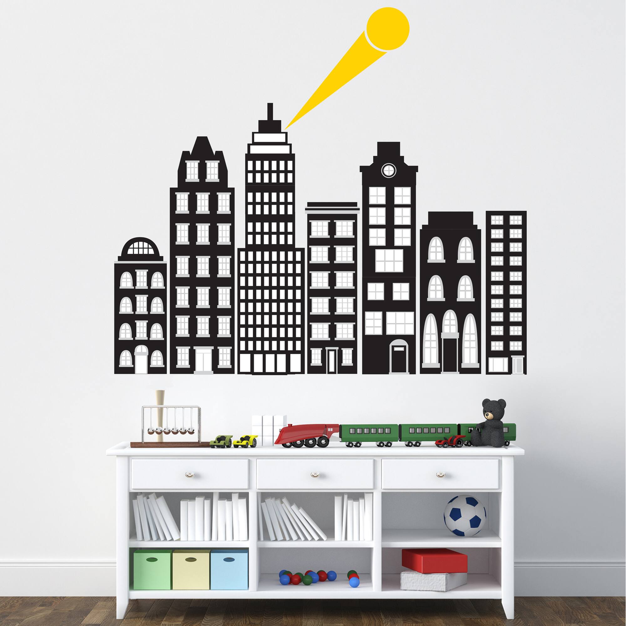 WallPops City Of Heroes Wall Art Kit
